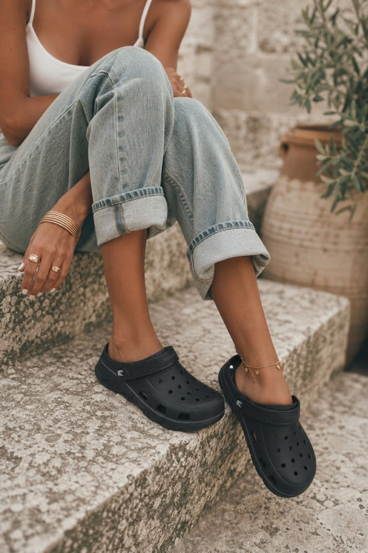 Zuecos ligeros negros para mujeres Parker