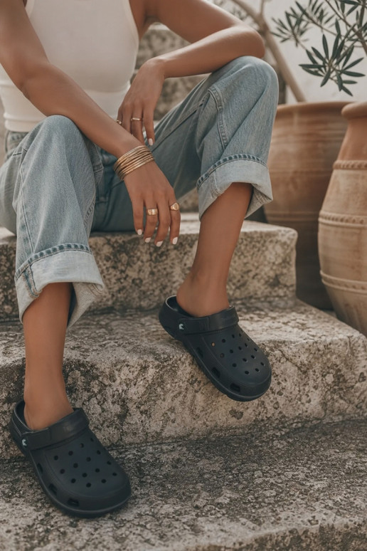 Zuecos ligeros negros para mujeres Parker