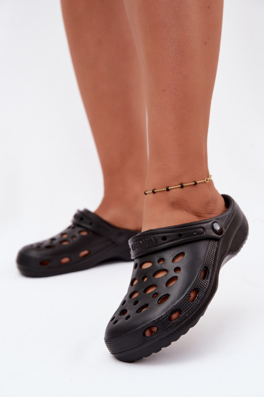 Zuecos ligeros negros para mujeres Parker