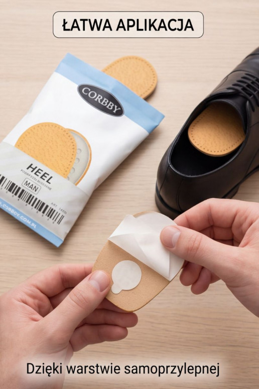 CORBBY calcetines para talón de cuero