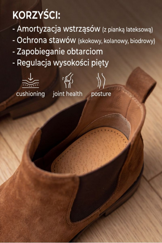 CORBBY calcetines para talón de cuero