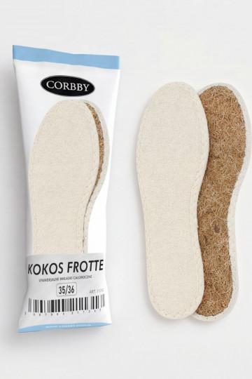 Corbby KOKOS FROTTE Plantillas de zapatos para todo tipo de clima.