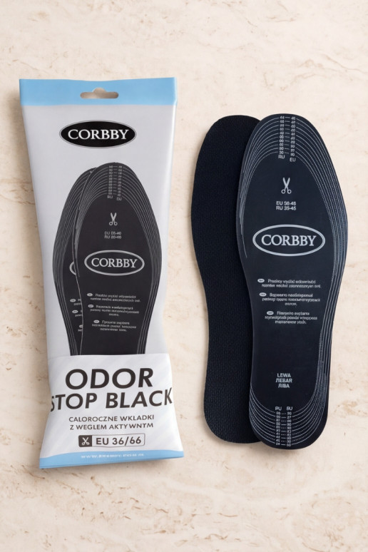 Plantillas antitranspirantes Corbby ODOR STOP con carbón activo