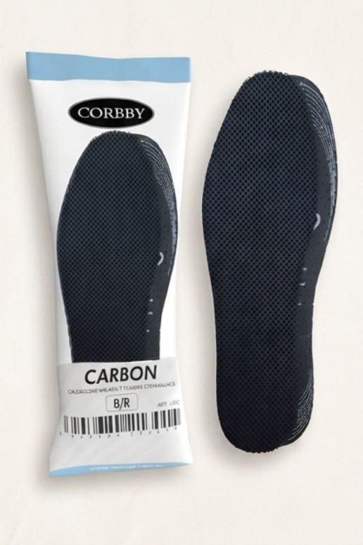Plantillas Corbby CARBON con tejido intermedio y carbón activo