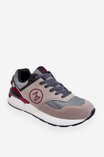 Zapatillas deportivas para hombre con cordones en color gris-negro Stephen