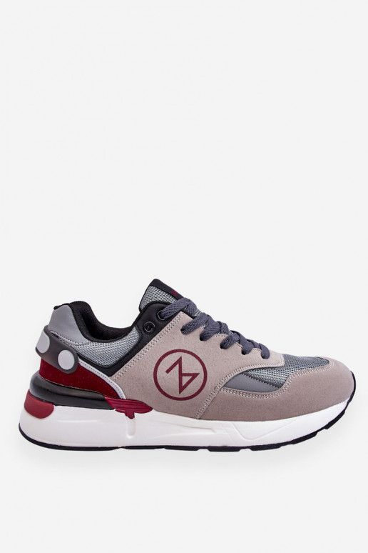 Zapatillas deportivas para hombre con cordones en color gris-negro Stephen