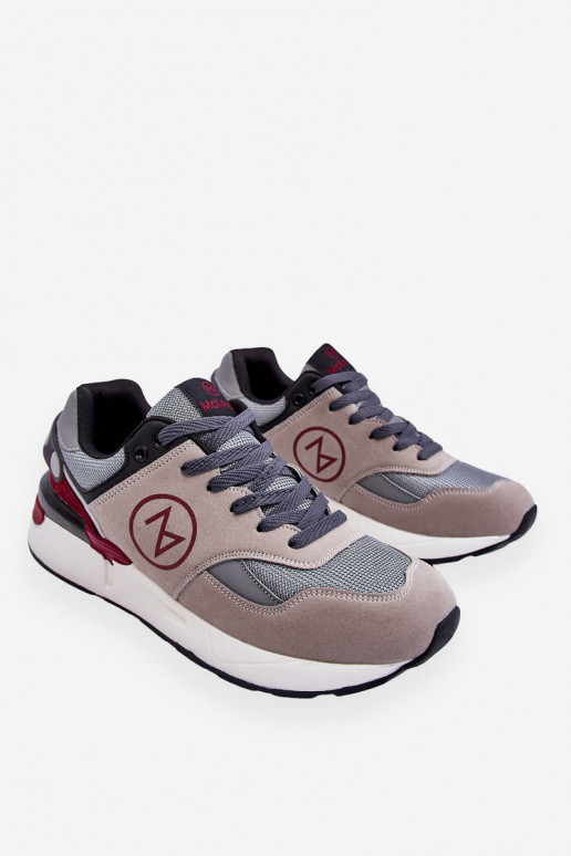 Zapatillas deportivas para hombre con cordones en color gris-negro Stephen