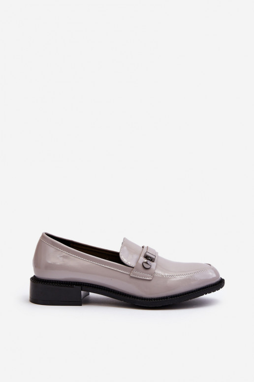 Mocasines de charol para mujer en color gris Nerilaja