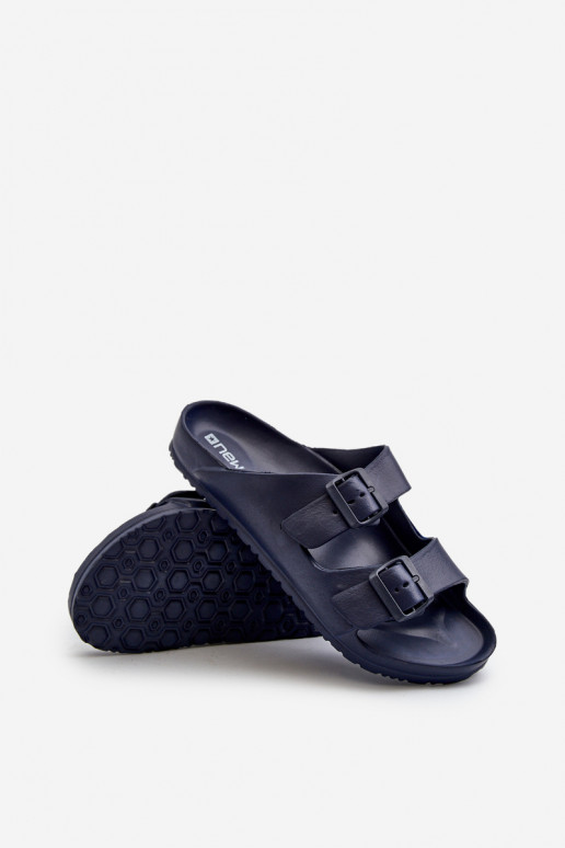 Zapatillas ligeras para hombre con hebillas en color azul oscuro Avatara