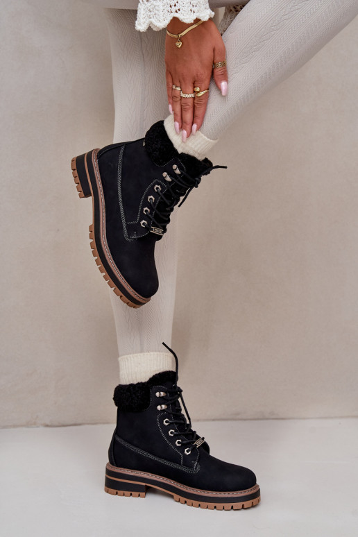 Botas aisladas para mujer en color negro Big Star OO274A287