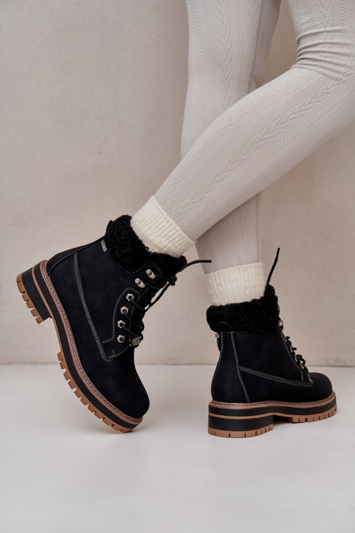 Botas aisladas para mujer en color negro Big Star OO274A287