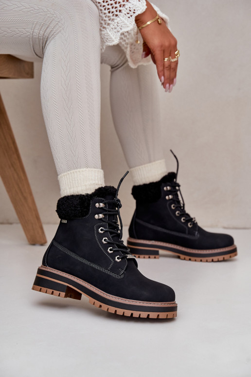 Botas aisladas para mujer en color negro Big Star OO274A287