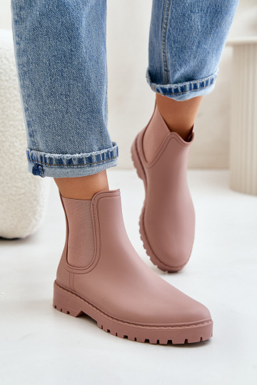 Botas de goma para mujer con inserciones elásticas en rosa Ciariel