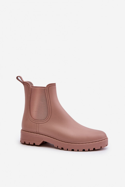 Botas de goma para mujer con inserciones elásticas en rosa Ciariel