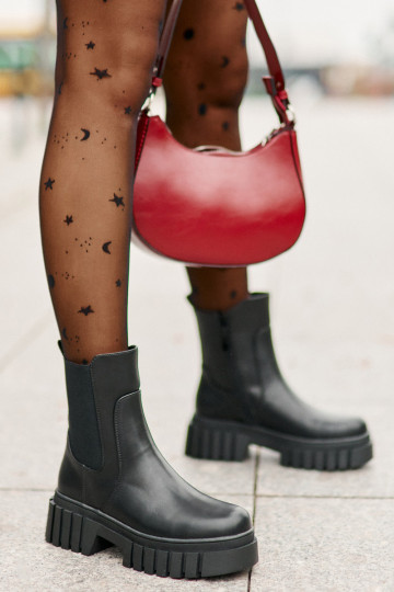 Botines negros elegantes S.Barski HY42-975