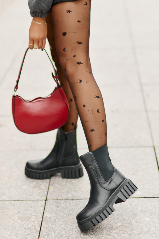 Botines negros elegantes S.Barski HY42-975