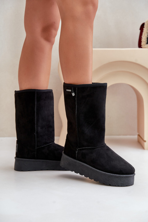 Botas de nieve altas negras con plataforma Big Star OO274895