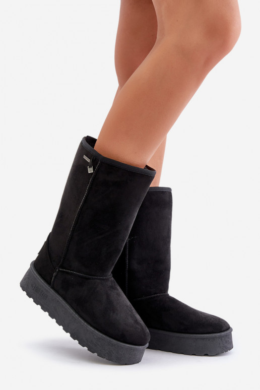 Botas de nieve altas negras con plataforma Big Star OO274895