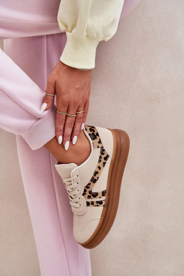 Zapatillas de mujer con plataforma y estampado de leopardo en arena Totter 2