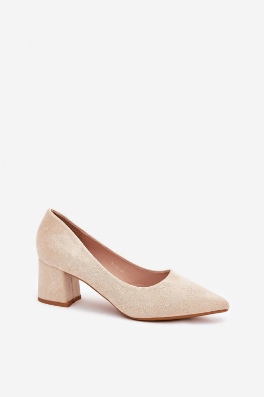 Zapatos de mujer con puntas puntiagudas y tacones en arena Merinette
