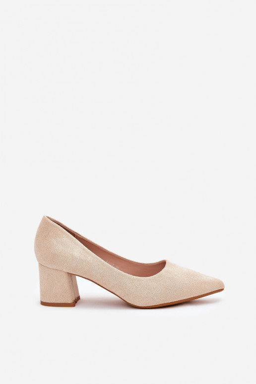 Zapatos de mujer con puntas puntiagudas y tacones en arena Merinette