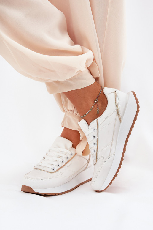 Zapatillas de mujer con plataforma en blanco Nevliese