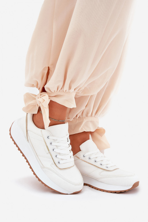 Zapatillas de mujer con plataforma en blanco Nevliese