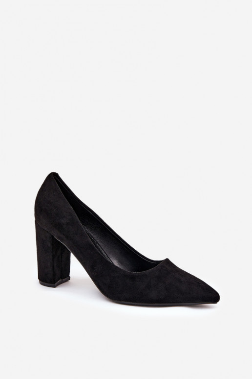 zapatos de ante sintético con tacones negros Ellinoria