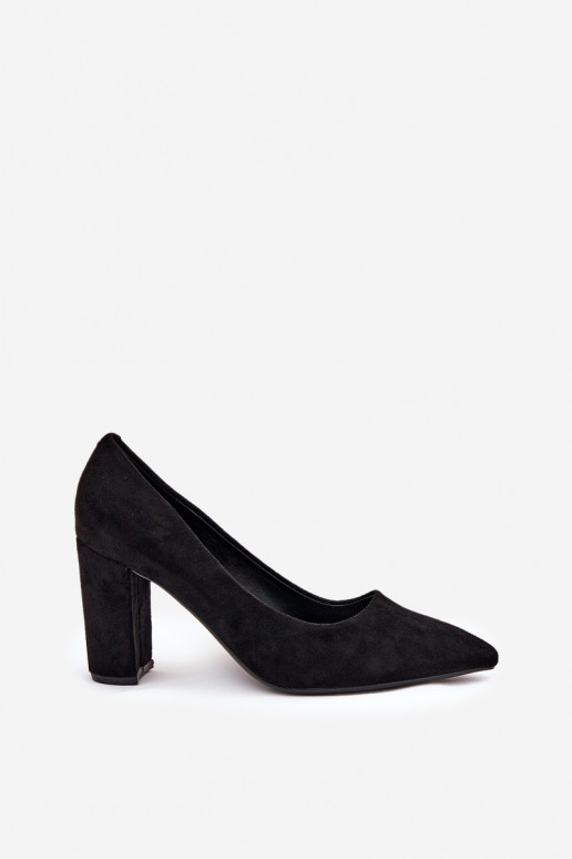 zapatos de ante sintético con tacones negros Ellinoria