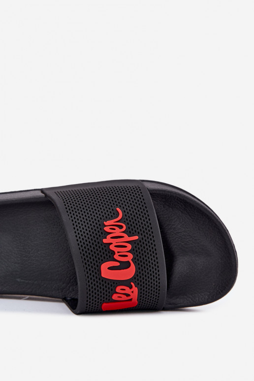chanclas para hombres negras Lee Cooper LCIN-25-07-3526M