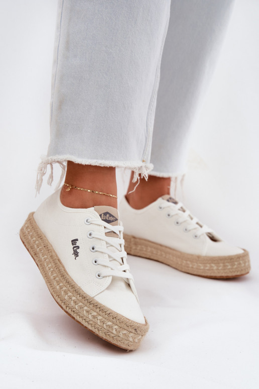 zapatos casuales Lee Cooper LCIN-25-44-3217 blancos