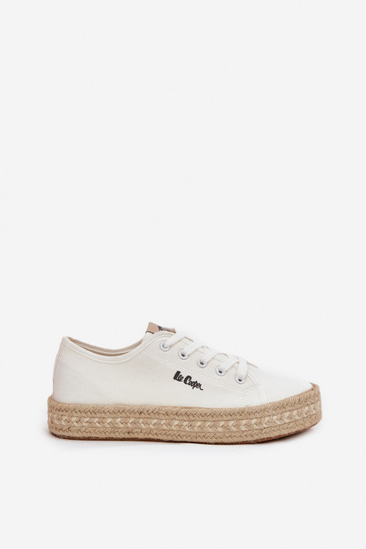 zapatos casuales Lee Cooper LCIN-25-44-3217 blancos