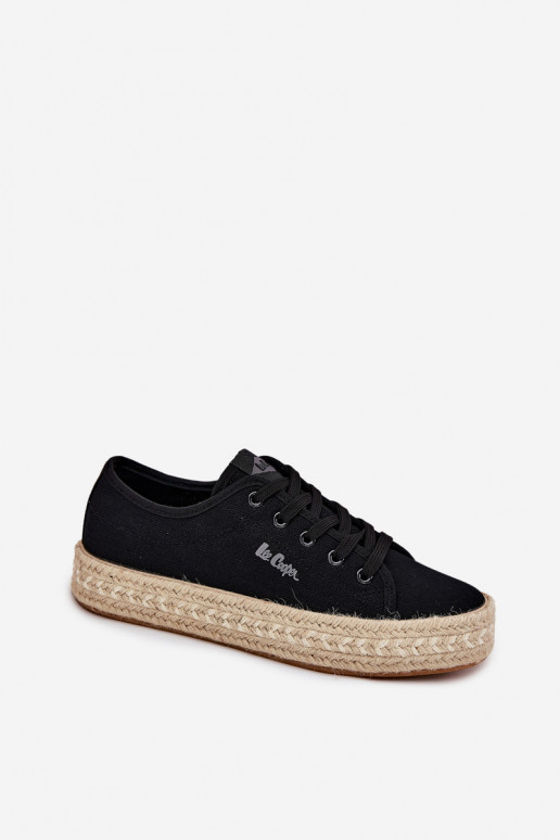 zapatos casuales negros Lee Cooper LCIN-25-44-3216