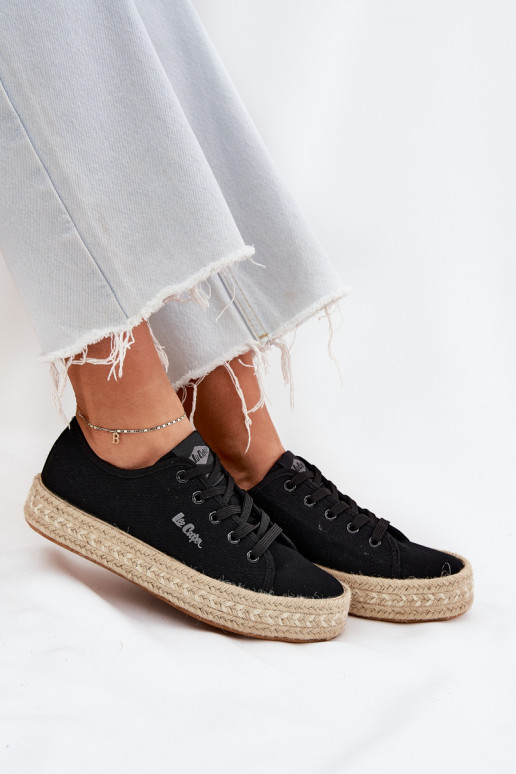 zapatos casuales negros Lee Cooper LCIN-25-44-3216