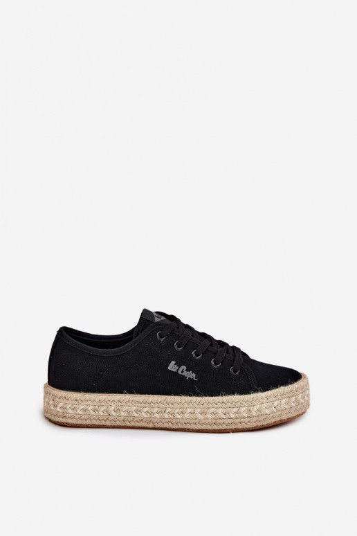 zapatos casuales negros Lee Cooper LCIN-25-44-3216