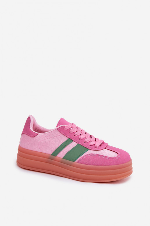 zapatillas bajas con plataforma rosas Ovivene