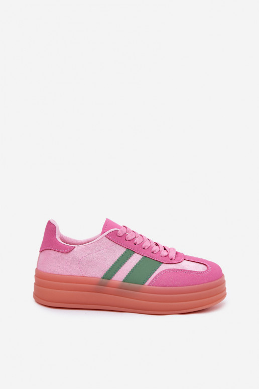zapatillas bajas con plataforma rosas Ovivene
