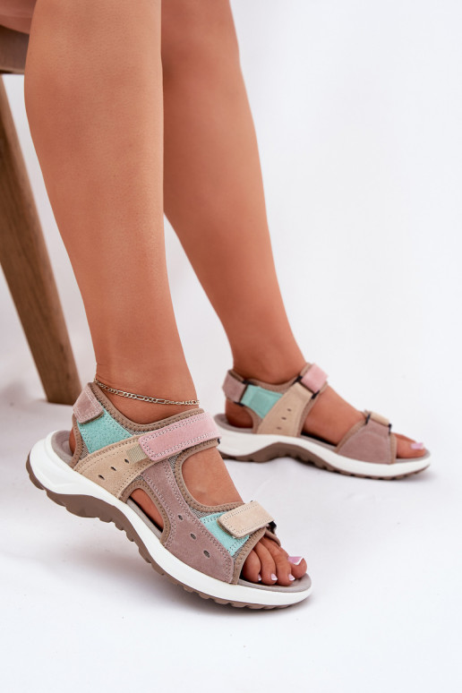 sandalias deportivas de mujer color arena McKeylor 95347