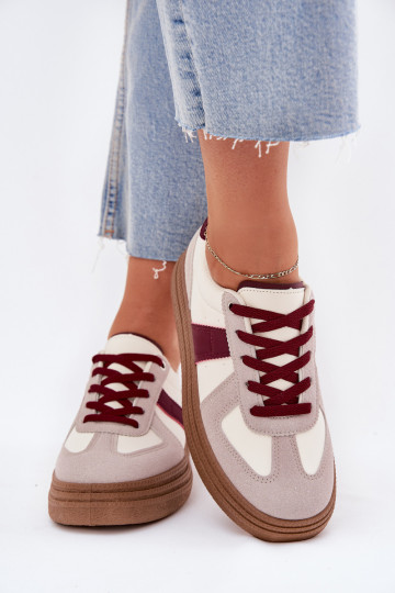Zapatillas de mujer con plataforma en burdeos Dovina 2