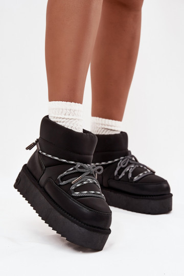 Botas de nieve negras con plataforma D.Franklin DFSH371015 2