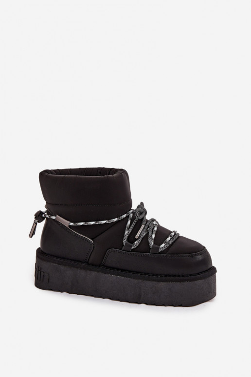 Botas de nieve negras con plataforma D.Franklin DFSH371015