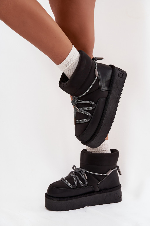 Botas de nieve negras con plataforma D.Franklin DFSH371015