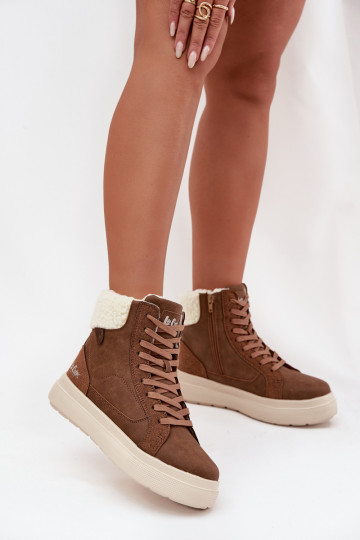 Botas de invierno marrones para mujer con aislamiento Lee Cooper LCJ-25-01-3735