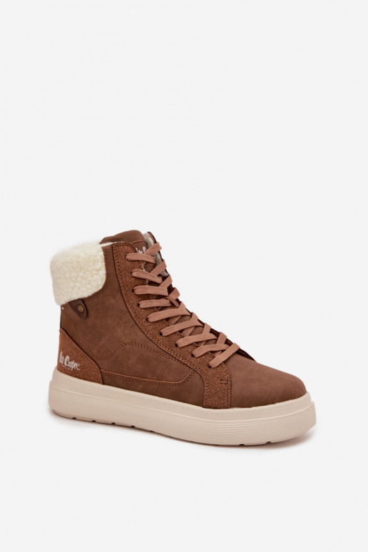 Botas de invierno marrones para mujer con aislamiento Lee Cooper LCJ-25-01-3735