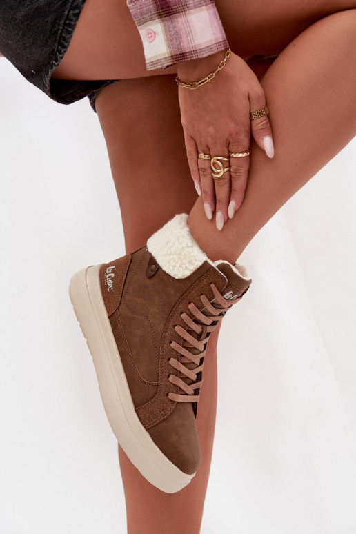 Botas de invierno marrones para mujer con aislamiento Lee Cooper LCJ-25-01-3735