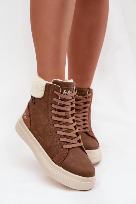 Botas de invierno marrones para mujer con aislamiento Lee Cooper LCJ-25-01-3735