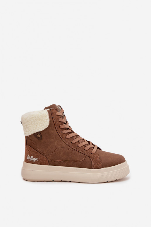Botas de invierno marrones para mujer con aislamiento Lee Cooper LCJ-25-01-3735
