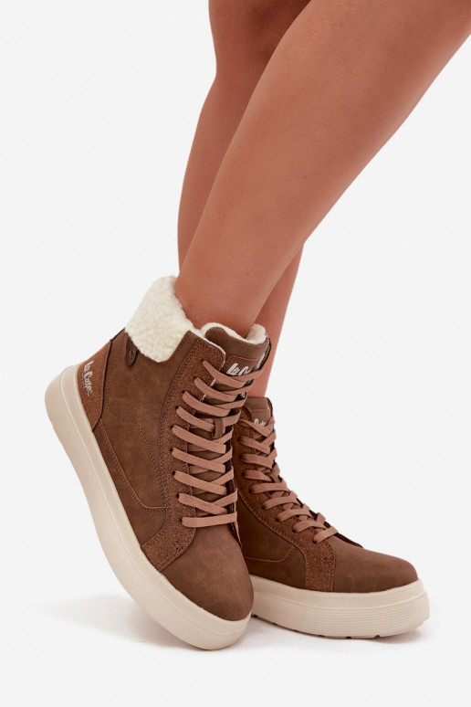 Botas de invierno marrones para mujer con aislamiento Lee Cooper LCJ-25-01-3735