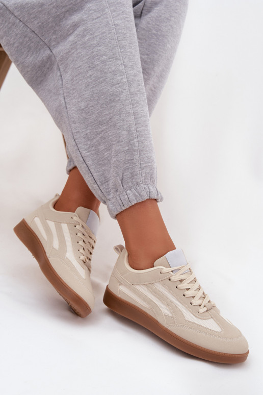 Zapatillas beige para mujer modelo Hanelor
