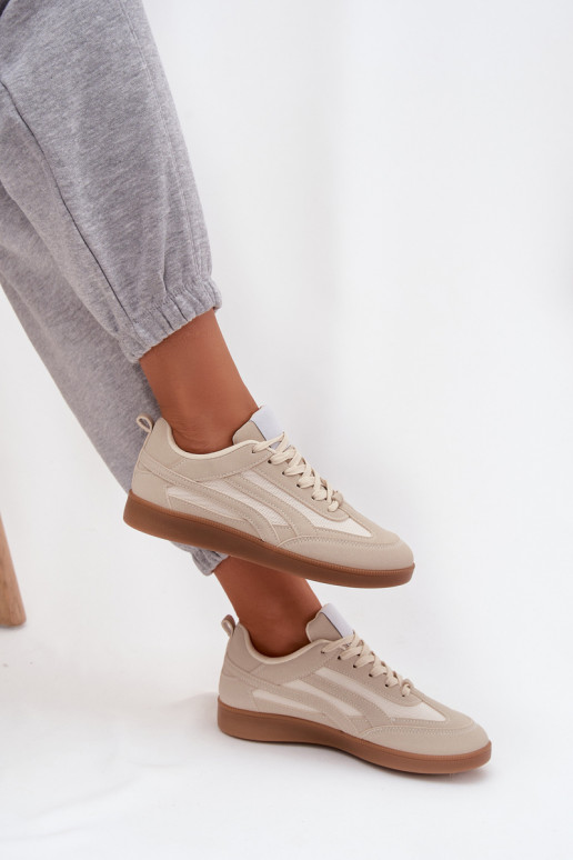 Zapatillas beige para mujer modelo Hanelor